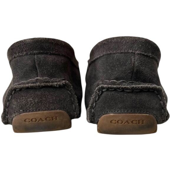 COACH Amber Suede Leather Loafer in Gray Women’s Size 8.5B Narrow - Picture 9 of 14